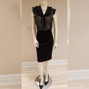 Suzy Shier polka dot blouse